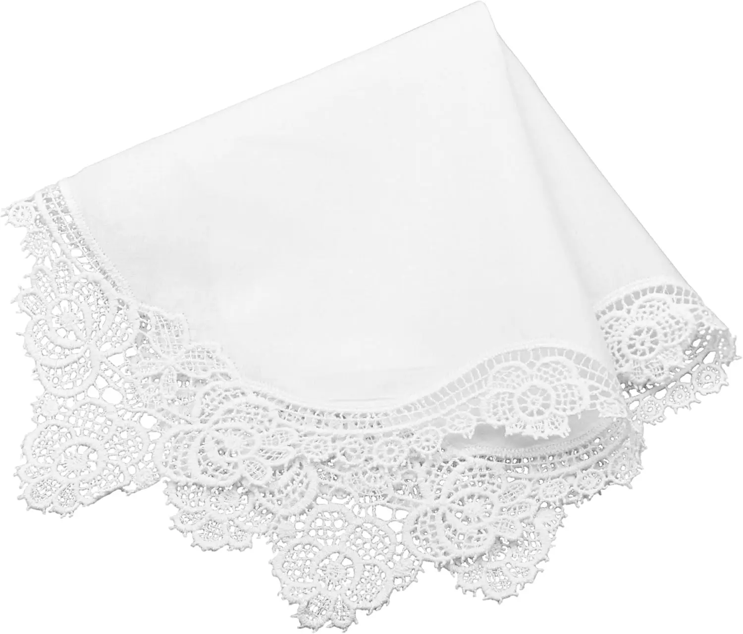 White Wedding Handkerchief Pure Cotton Soft Hanky with Crochet Lace
White Wedding Handkerchief Pure Cotton Soft Hanky with Crochet Lace