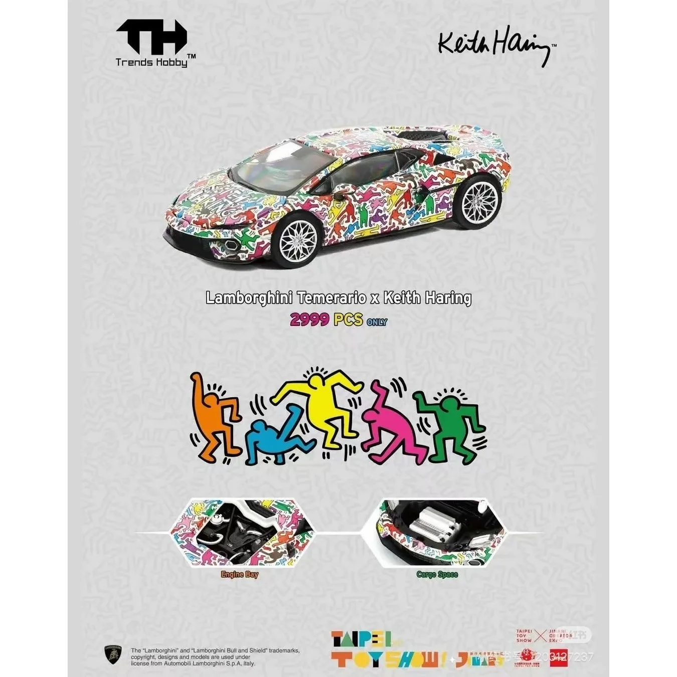 Trends Hobby Diecast 1/64 Lamborghini Temerario x Keith Haring Alloy Diecast Car Model Collect Ornaments Gift
Trends Hobby Diecast 1/64 Lamborghini Temerario x Keith Haring Alloy Diecast Car Model Collect Ornaments Gift