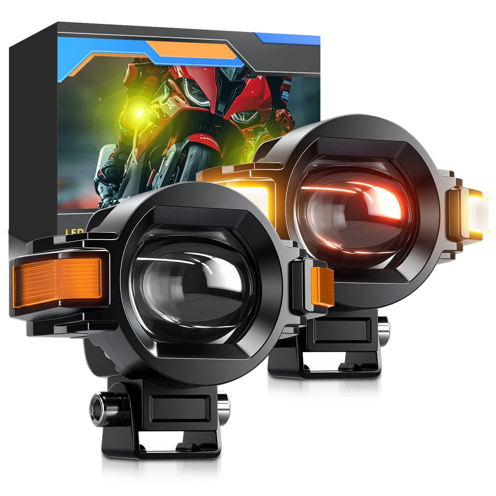 2PCS Motorcycle LED Fog Light, Auxiliary Light, Driving Light, Spotlight,White/Amber Turn Signal Yellow, LED Off-Road Work Light
2PCS Motorcycle LED Fog Light, Auxiliary Light, Driving Light, Spotlight,White/Amber Turn Signal Yellow, LED Off-Road Work Light