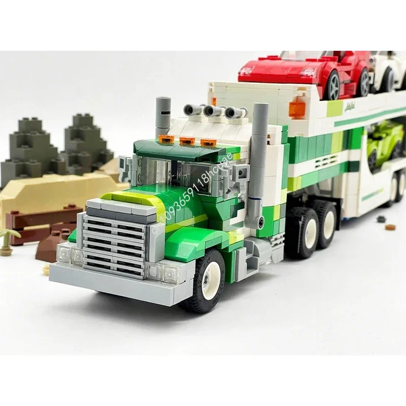 1101pcs MOC Big Pete Vehicle Transporter & Raging Bull Huracan City Champion Building Blocks Christmas Assemble Birthday Gift
1101pcs MOC Big Pete Vehicle Transporter & Raging Bull Huracan City Champion Building Blocks Christmas Assemble Birthday Gift