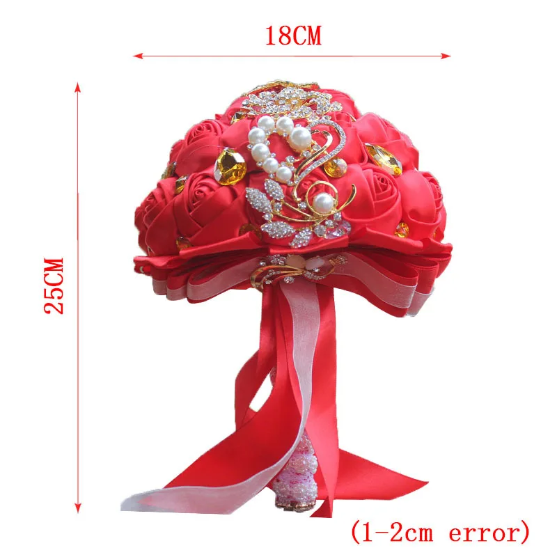 Golden Diamond Bouquet New Korean Version Romantic Bride Bouquet Red Wedding Bouquet Golden Water Diamond Flower Spot W227
Golden Diamond Bouquet New Korean Version Romantic Bride Bouquet Red Wedding Bouquet Golden Water Diamond Flower Spot W227