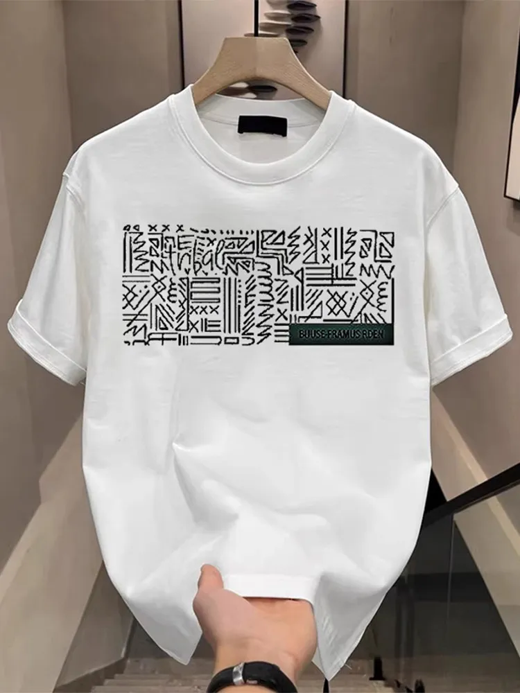 2026 Pure Cotton Cool Brand American-style T-shirt Cool Stylish Print for Males Summer Round-neck Versatile Short Sleeve Shirt
2026 Pure Cotton Cool Brand American-style T-shirt Cool Stylish Print for Males Summer Round-neck Versatile Short Sleeve Shirt