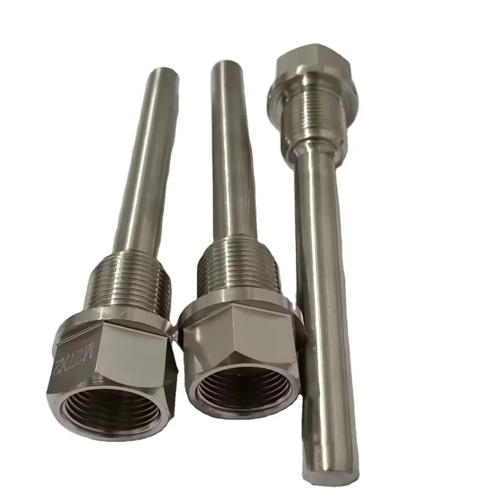 1/4 NPT Threaded Temperature transmitter Thermowell material Stainless Steel Brass
1/4 NPT Threaded Temperature transmitter Thermowell material Stainless Steel Brass