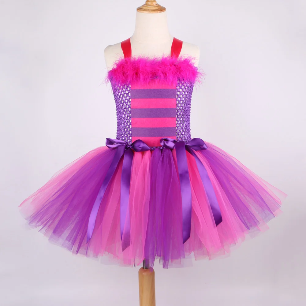 Cheshiree Cat Tutu Dress for Girls Halloween Costumes for Kids Animal Dresses with Headband Princess Girl Birthday Party Outfits
Cheshiree Cat Tutu Dress for Girls Halloween Costumes for Kids Animal Dresses with Headband Princess Girl Birthday Party Outfits