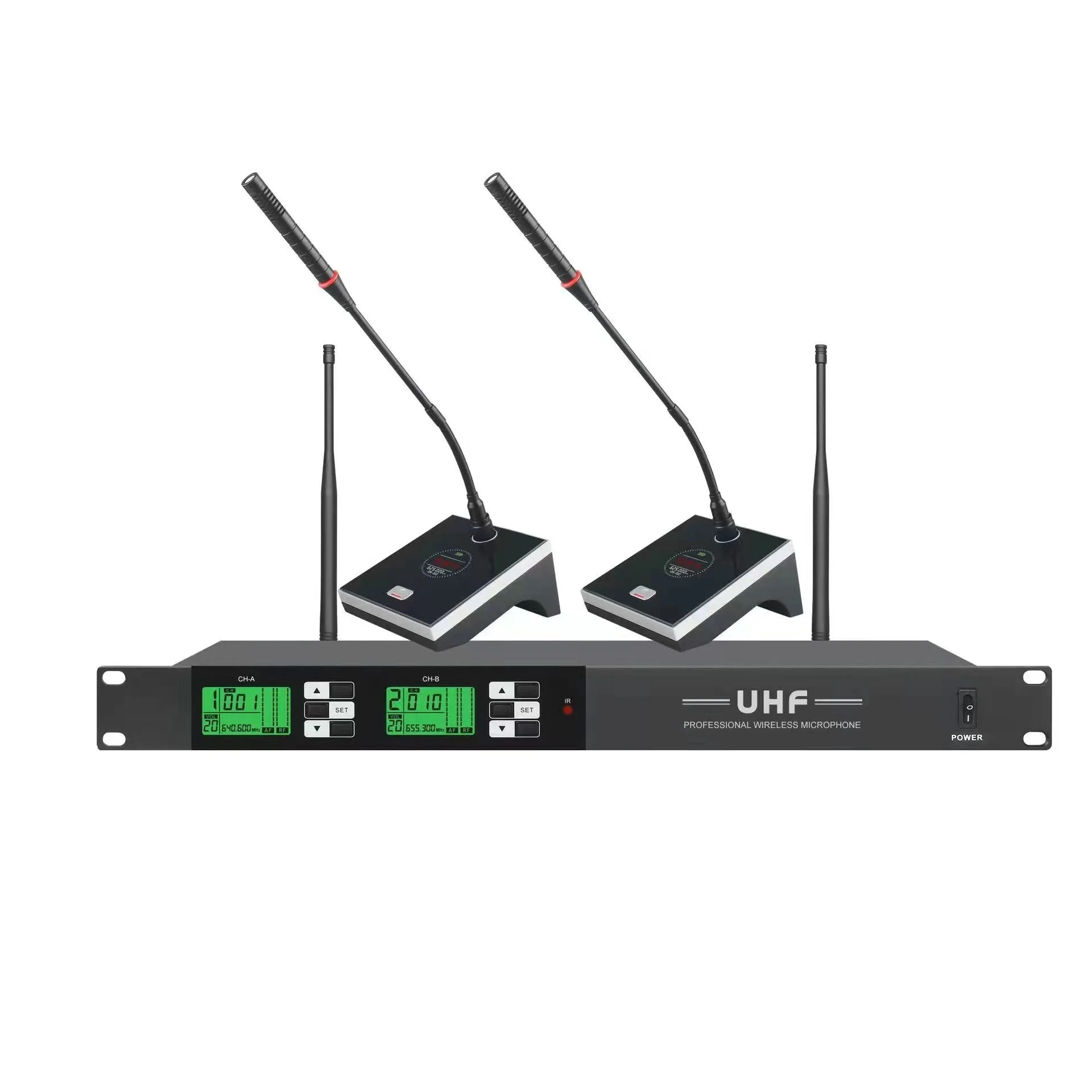 UHF беспроводная система для конференций, караоке, микрофоны, набор настольного микрофона «гусиная шея»
UHF беспроводная система для конференций, караоке, микрофоны, набор настольного микрофона «гусиная шея»