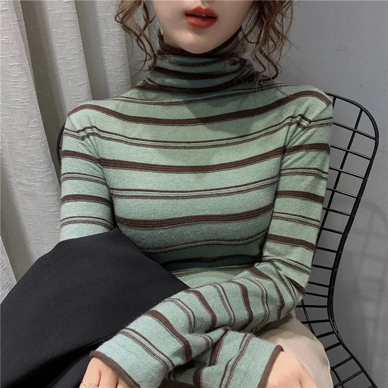 Women's Base Shirt for Autumn and Winter New German Velvet Thickened Heating Heat-saving Inner Wear Fashionable Turtleneck
Women's Base Shirt for Autumn and Winter New German Velvet Thickened Heating Heat-saving Inner Wear Fashionable Turtleneck