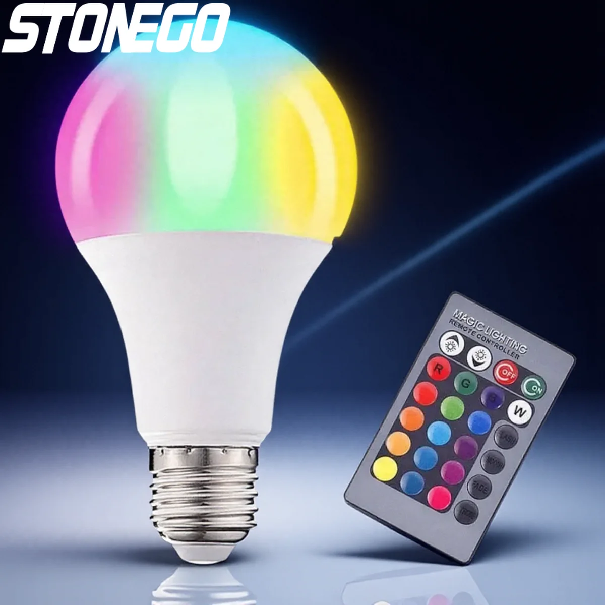 RGB Color Changing LED Light Bulb E27 16 Color Remote Control 3/5/10/15W RGB Lamp for Home Lighting
RGB Color Changing LED Light Bulb E27 16 Color Remote Control 3/5/10/15W RGB Lamp for Home Lighting