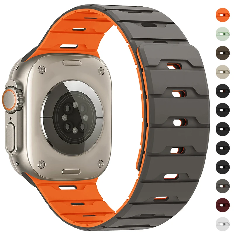 Магнитный ремешок для Apple Watch Bands Ultra 49 45 мм 44 46 мм 42 40 мм Ремень Силиконовый браслет для iWatch Series 11 10 8 7 6 5 9 3SE
Магнитный ремешок для Apple Watch Bands Ultra 49 45 мм 44 46 мм 42 40 мм Ремень Силиконовый браслет для iWatch Series 11 10 8 7 6 5 9 3SE