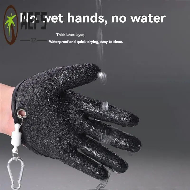 AEF5-Left And Right Professional Catch Fish Latex Fishing Glove Antiskid Protect Hand Puncture Scrapes Fisherman
AEF5-Left And Right Professional Catch Fish Latex Fishing Glove Antiskid Protect Hand Puncture Scrapes Fisherman