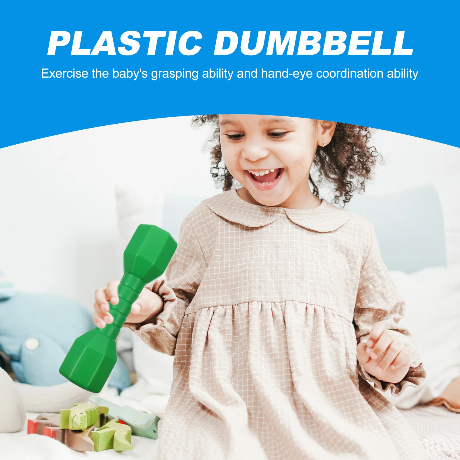 5 pcs Baby Grasp Dumbbells Bright Colors Plastic Safe Toddler Toys Kids Hand Weights Easy Clean Dry Hygienic Exercise Grasping
5 pcs Baby Grasp Dumbbells Bright Colors Plastic Safe Toddler Toys Kids Hand Weights Easy Clean Dry Hygienic Exercise Grasping