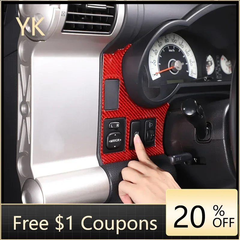 Soft Carbon Fiber Car Rearview Mirror Adjustment Switch Frame Cover Trim Interior Car Accessories For Toyota FJ Cruiser 2007-21
Soft Carbon Fiber Car Rearview Mirror Adjustment Switch Frame Cover Trim Interior Car Accessories For Toyota FJ Cruiser 2007-21