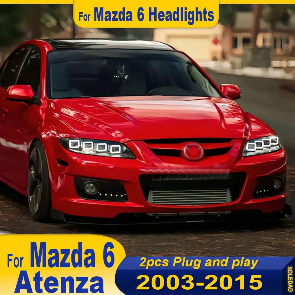 Автомобильные фары для Mazda 6 светодиодные фары 2003 2004 2005 2006 2007-2015 Mazda 6 фара Drl аксессуары для линз проектора 1 пара
Автомобильные фары для Mazda 6 светодиодные фары 2003 2004 2005 2006 2007-2015 Mazda 6 фара Drl аксессуары для линз проектора 1 пара