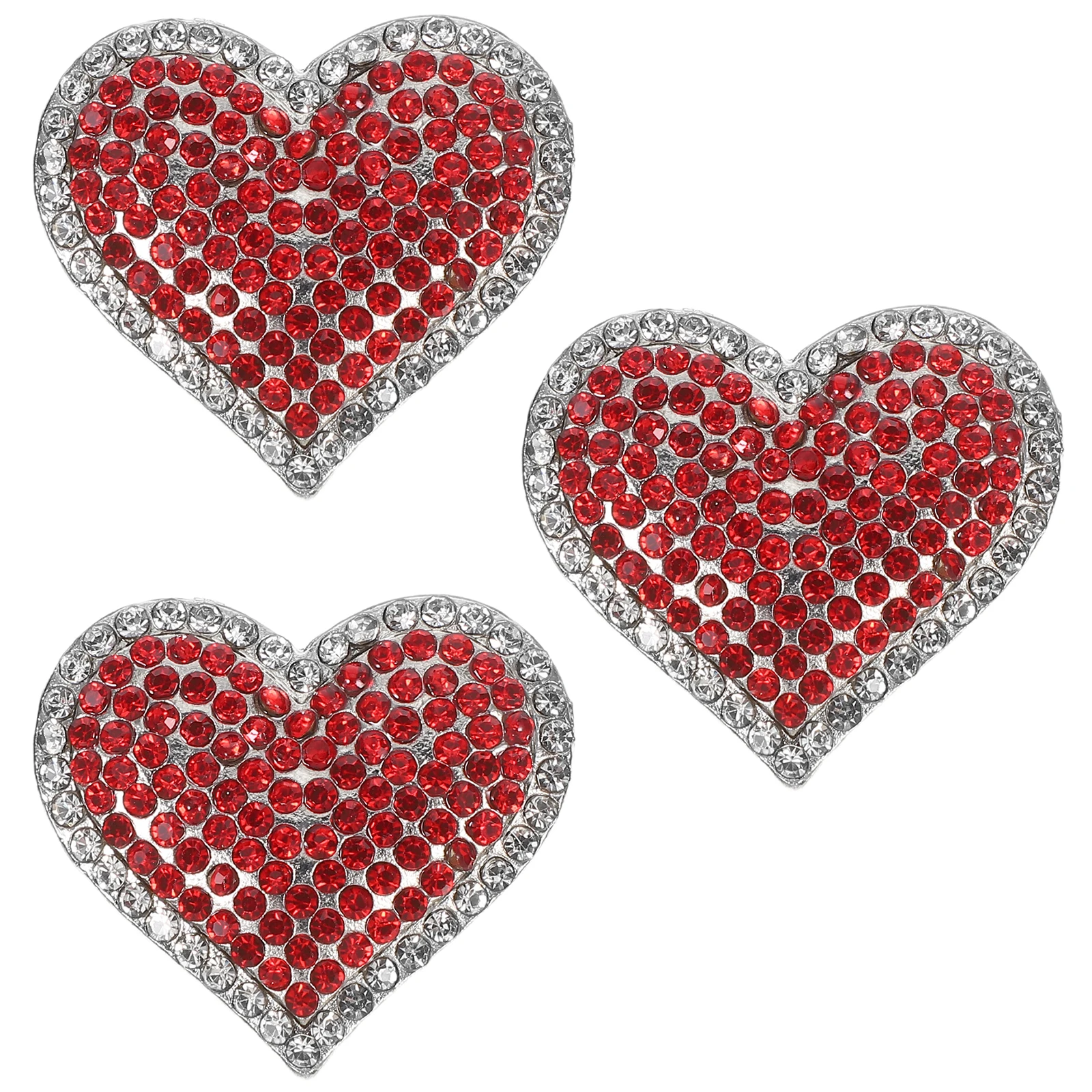 3pcs Heart Shaped Brooch Pins Rhinestone Embellished Antiexposure Clasp Women Clothing Accessories Valentine Gifts Elegant
3pcs Heart Shaped Brooch Pins Rhinestone Embellished Antiexposure Clasp Women Clothing Accessories Valentine Gifts Elegant