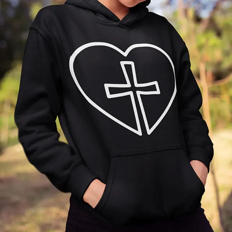 Cross Heart Christian Hoodies Vintage Graphic Funny Pullovers Men Women Junior Religious Bible Verse Jesus Faith Sweatshirts
Cross Heart Christian Hoodies Vintage Graphic Funny Pullovers Men Women Junior Religious Bible Verse Jesus Faith Sweatshirts