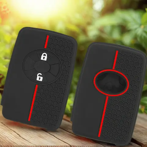 Silicone Car Key Case for Toyota RAV4 2008 Premio Auris Rukus Vanguard Estima Alphard Vellfire Cover Remote Fob Shell Key Holder