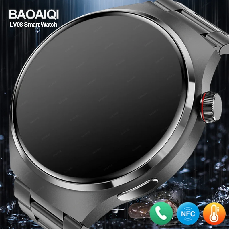 LV08 Smart Watch Men AMOLED 360*360 HD Screen Blood Oxygen Blood Pressure Clock Heart Rate Monitor NFC Bluetooth Call Smartwatch
LV08 Smart Watch Men AMOLED 360*360 HD Screen Blood Oxygen Blood Pressure Clock Heart Rate Monitor NFC Bluetooth Call Smartwatch