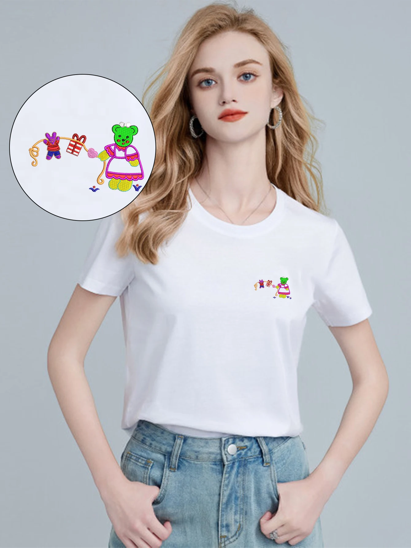 Vintage Men’s & Women’s Embroidered T-Shirts – Retro Stylish Bear Cotton T-Shirt with Exquisite Embroidery for Street Style
Vintage Men’s & Women’s Embroidered T-Shirts – Retro Stylish Bear Cotton T-Shirt with Exquisite Embroidery for Street Style