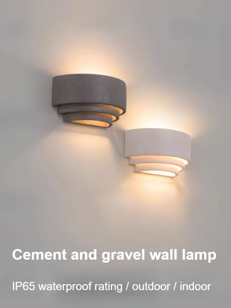 Nordic cement Wall Lamp Waterproof Modern art design Wall lights for Garden Street Light staircase bedside Background Sconce
Nordic cement Wall Lamp Waterproof Modern art design Wall lights for Garden Street Light staircase bedside Background Sconce