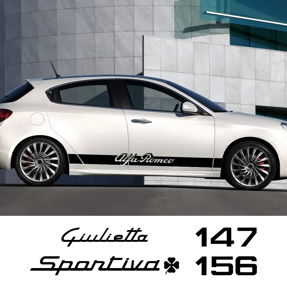 2PCS Car Door Side Stickers For Alfa Romeo Giulia Giulietta 156 147 159 Mito Stelvio Sportiva Auto Accessories Vinyl Decals 
2PCS Car Door Side Stickers For Alfa Romeo Giulia Giulietta 156 147 159 Mito Stelvio Sportiva Auto Accessories Vinyl Decals