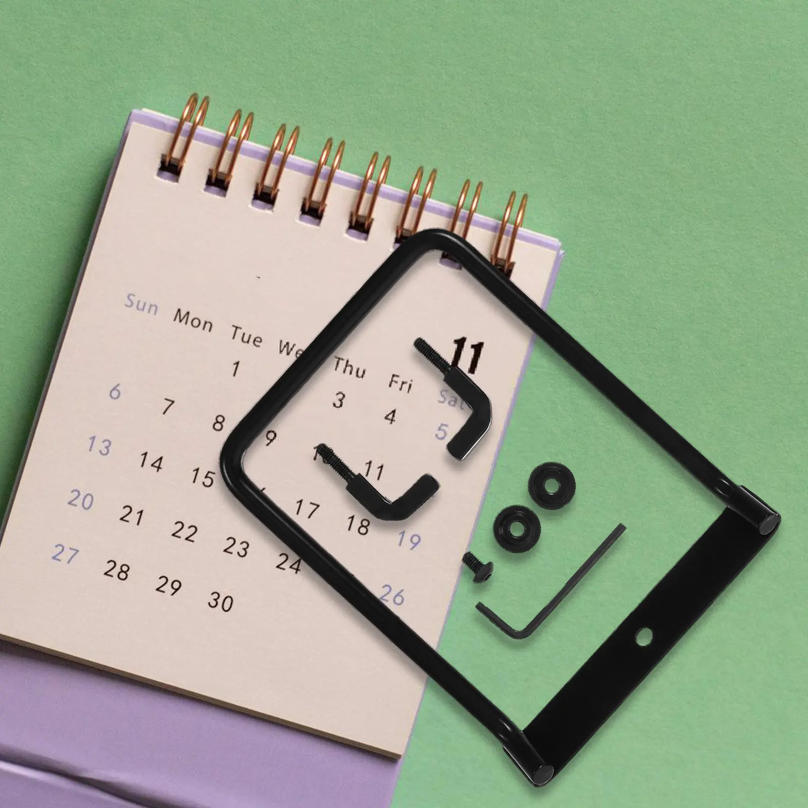 Versatile Flip Calendar Rack Iron Desk Bracket Calendar Supply Organizer for Workspace Home Decor Desktop Decor
Versatile Flip Calendar Rack Iron Desk Bracket Calendar Supply Organizer for Workspace Home Decor Desktop Decor