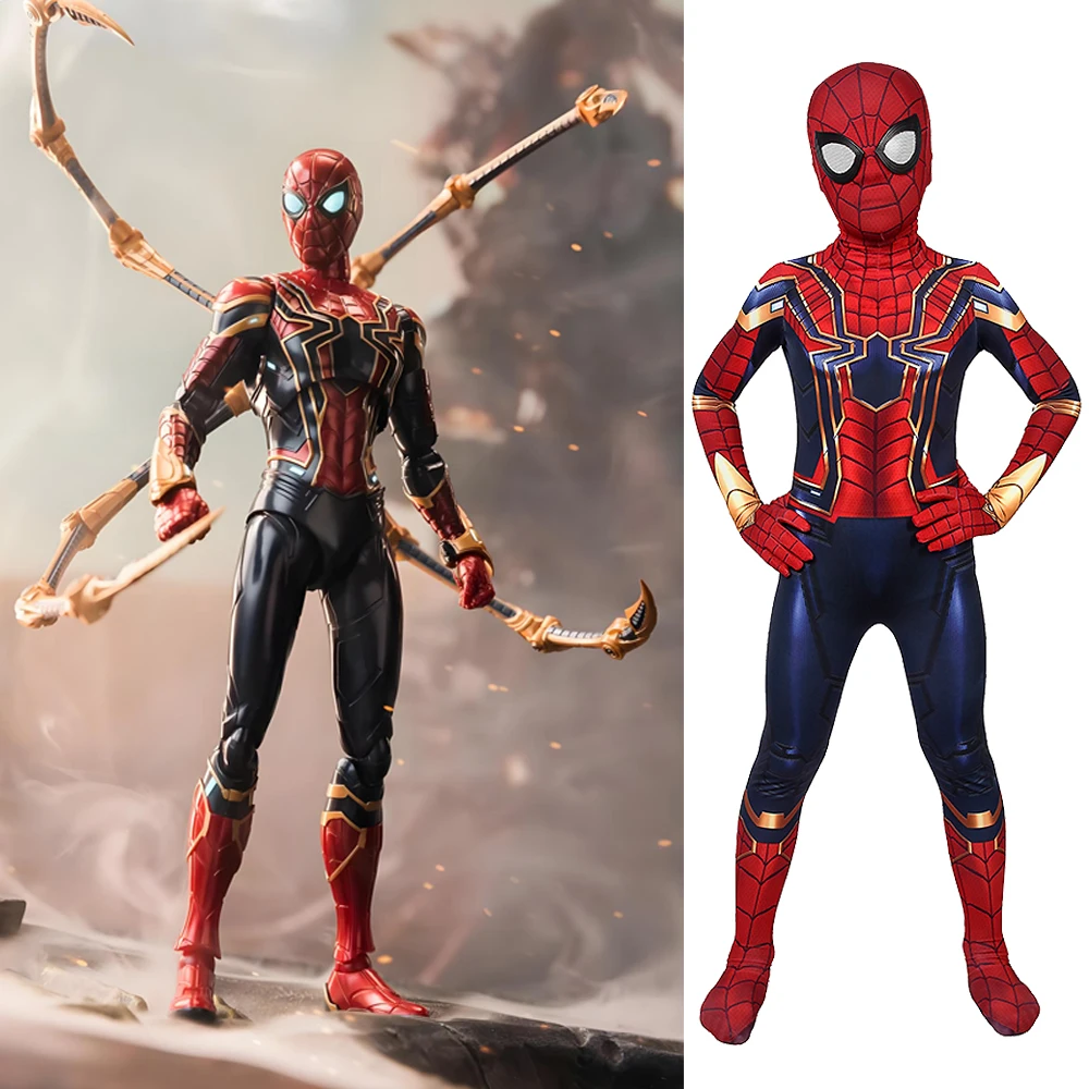 Kids The Avengers Cosplay Iron Spiderman Superhero Costume 3D Printed Spandex Halloween Costume Jumpsuits Bodysuit for Children
Kids The Avengers Cosplay Iron Spiderman Superhero Costume 3D Printed Spandex Halloween Costume Jumpsuits Bodysuit for Children