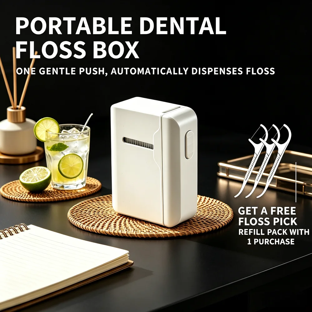 Dental Floss Sticks 80 Count with Automatic Storage Case, Portable Teeth Flossers for Oral Care Home Travel Essentials
Dental Floss Sticks 80 Count with Automatic Storage Case, Portable Teeth Flossers for Oral Care Home Travel Essentials