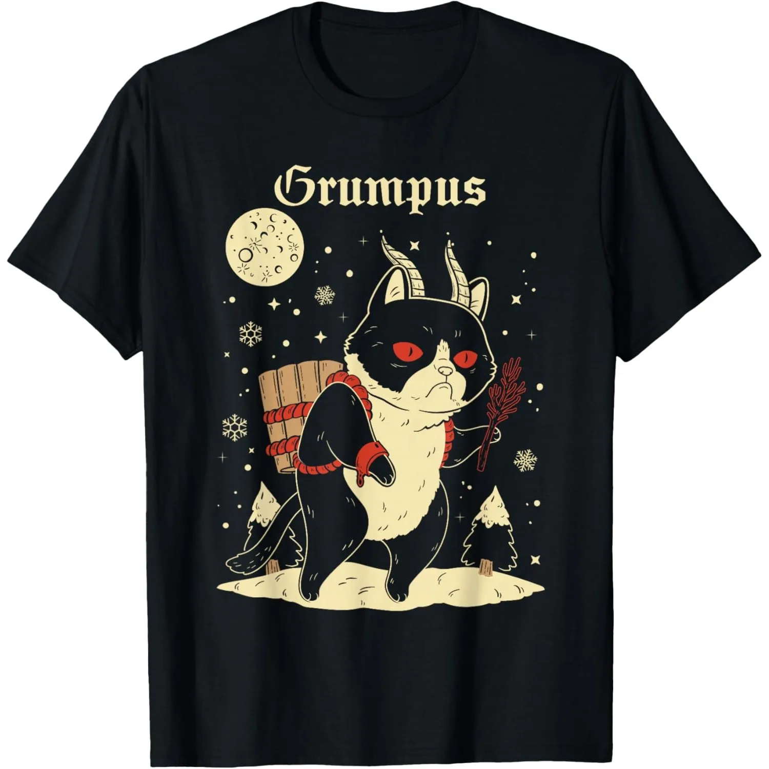 Grumpus Krampus Cat Graphic Tee Evil Christmas Monster Anti Santa Gift T-Shirt
Grumpus Krampus Cat Graphic Tee Evil Christmas Monster Anti Santa Gift T-Shirt