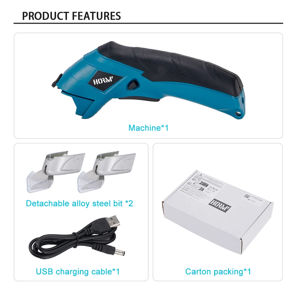 3.6V cordless electric scissors rechargeable portable sewing shearing knife fabric carpet PVC leather cutting tool 2 blades
3.6V cordless electric scissors rechargeable portable sewing shearing knife fabric carpet PVC leather cutting tool 2 blades