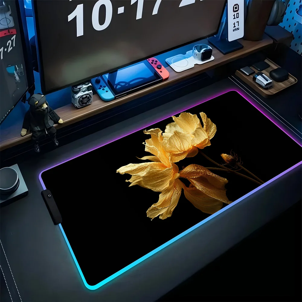 Yellow Flowers Mousepad XXL RGB Gaming Mouse Pads HD Black Gamer Accessories Large LED
Yellow Flowers Mousepad XXL RGB Gaming Mouse Pads HD Black Gamer Accessories Large LED