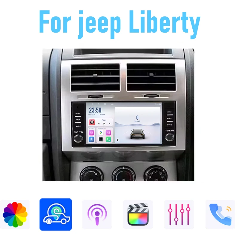 7''For Jeep Liberty Car Stereo Radio Android Carplay Autoradio Auto Multimedia Player Head Unit Navigation GPS DSP WIFI 6-128GB
7''For Jeep Liberty Car Stereo Radio Android Carplay Autoradio Auto Multimedia Player Head Unit Navigation GPS DSP WIFI 6-128GB