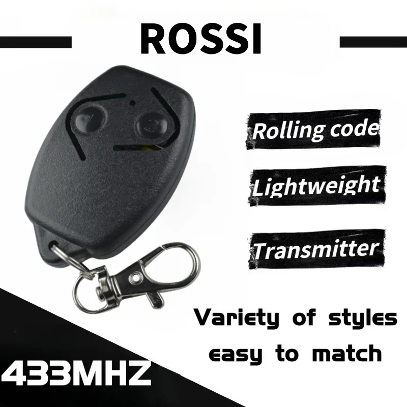 433MHz ROSSI Garage Door Opener Rolling Code Remote Smart Home Handheld Transmitter
433MHz ROSSI Garage Door Opener Rolling Code Remote Smart Home Handheld Transmitter