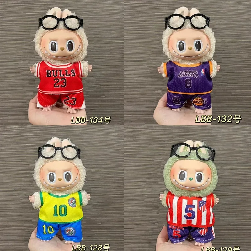 New Labubu Clothes Football basketball jerseys Idol V1 V2 V3 Dolls Clothing Accessories 15/17cm Plush Doll Universal (No dolls)
New Labubu Clothes Football basketball jerseys Idol V1 V2 V3 Dolls Clothing Accessories 15/17cm Plush Doll Universal (No dolls)