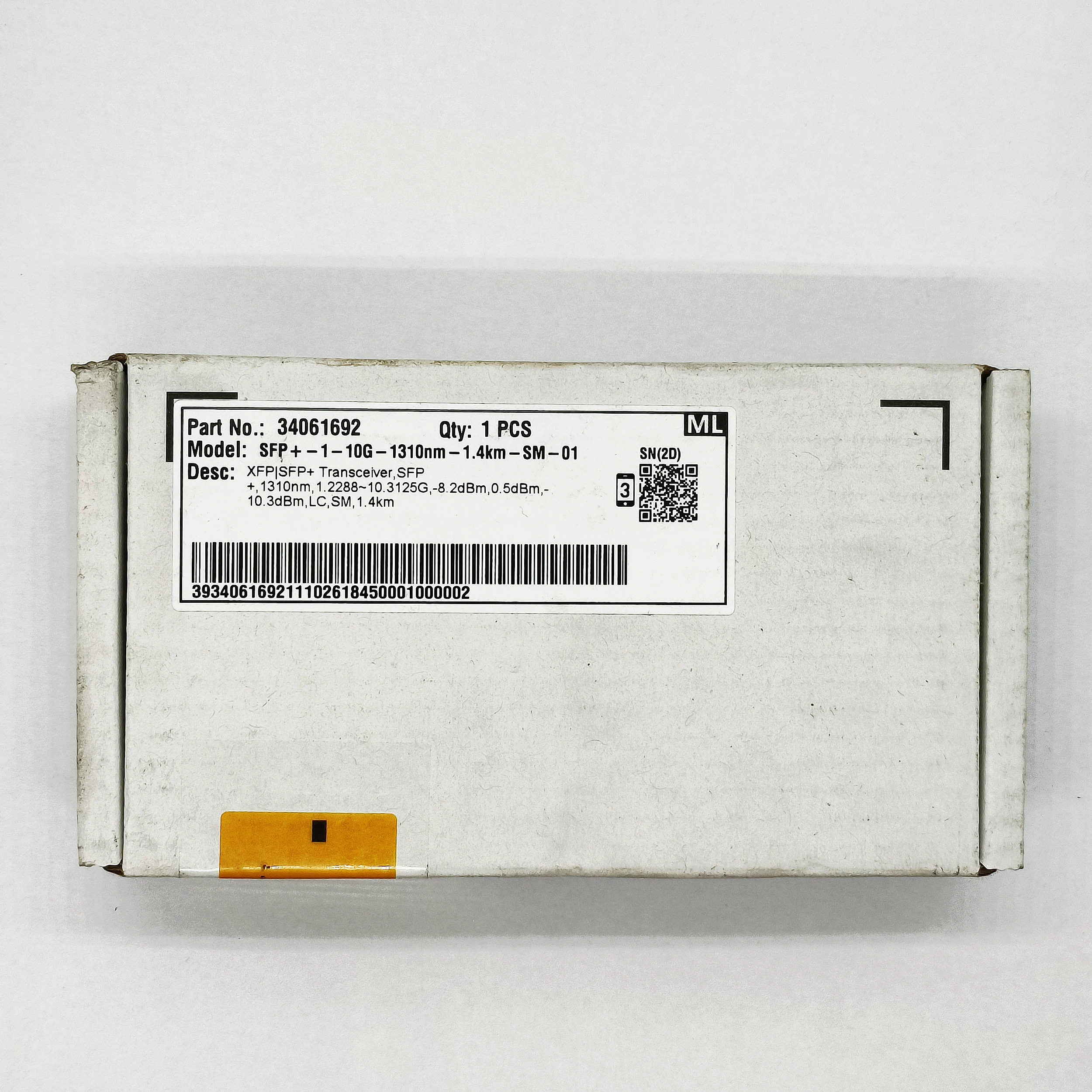 Genuine For Huawei 34061692 SFP+ -1-10G-1310nm-1.4km-SM-01 New Transceiver Optical Module
Genuine For Huawei 34061692 SFP+ -1-10G-1310nm-1.4km-SM-01 New Transceiver Optical Module