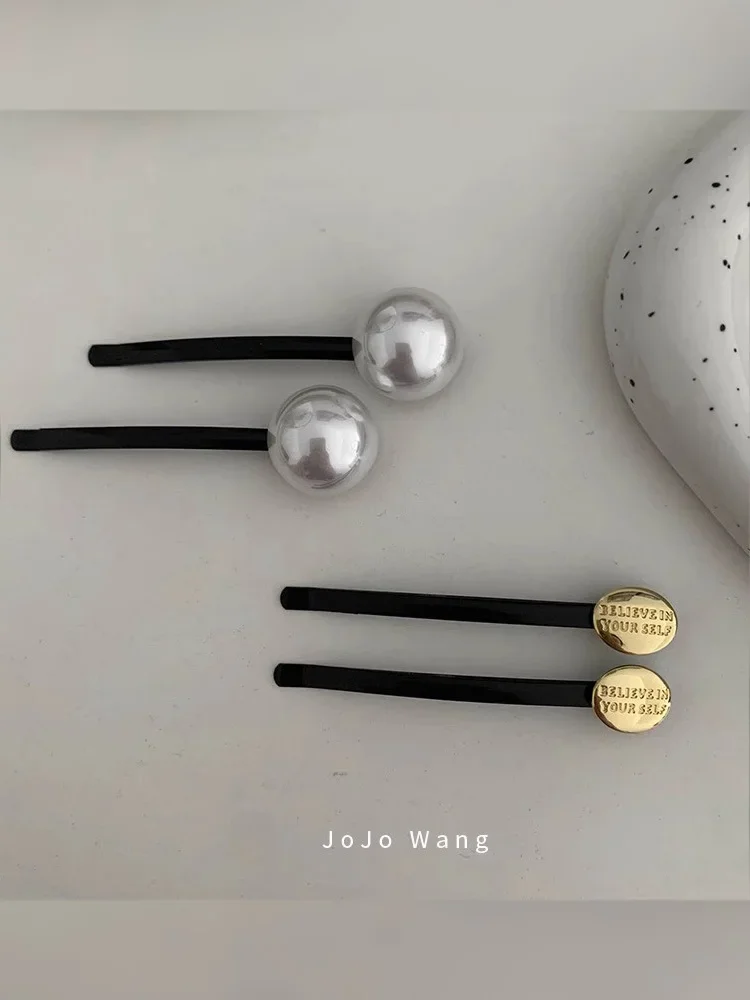 New Fashion Hair Clips for Girls Barrettes With Artificial Pearls Black Hairpins Side Slide Hair Accessories
New Fashion Hair Clips for Girls Barrettes With Artificial Pearls Black Hairpins Side Slide Hair Accessories
