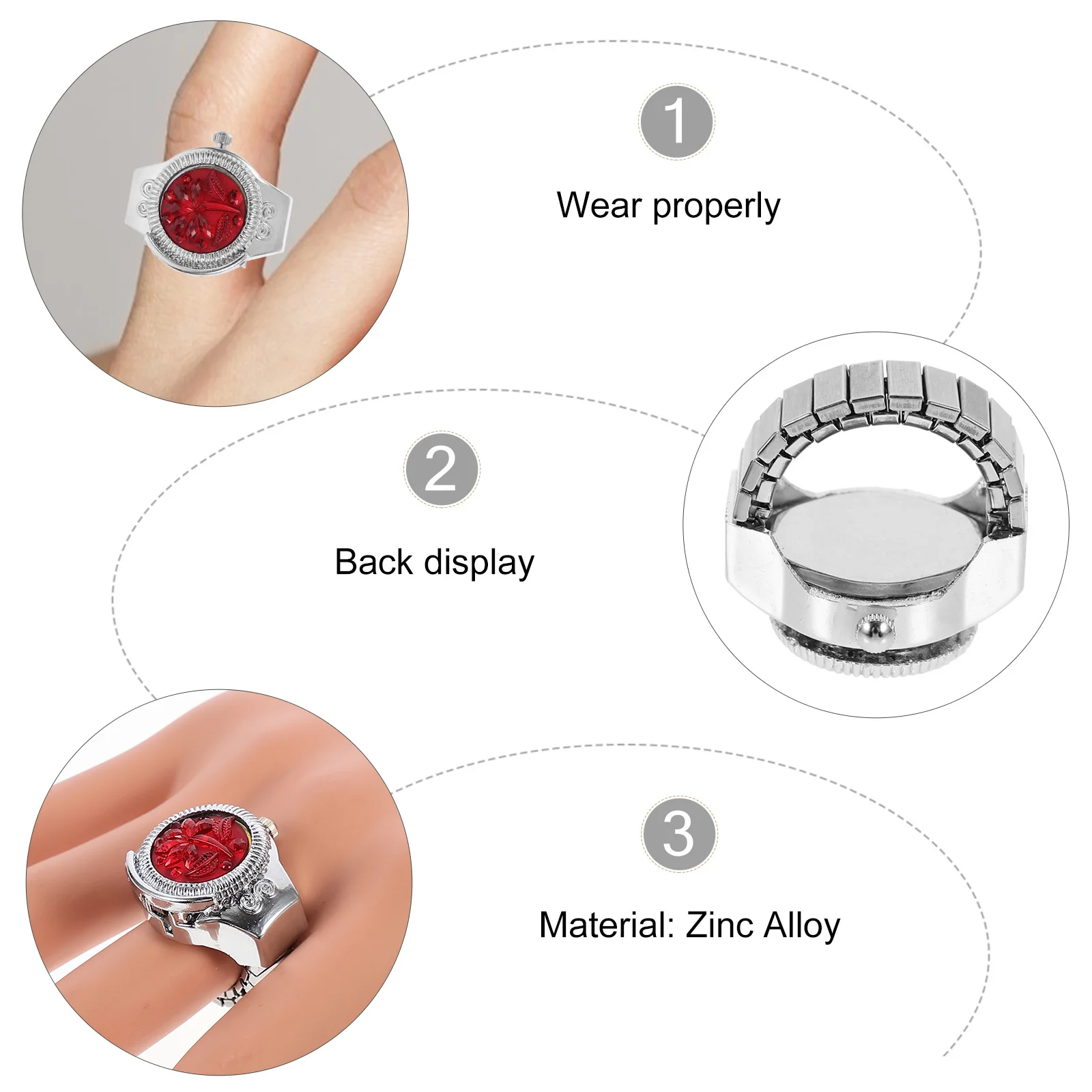 1Pcs Finger Quartz Ring Watch Rose Design Zinc Alloy Jewelry Watch for Women Fashion Mini Decorative Timepiece
1Pcs Finger Quartz Ring Watch Rose Design Zinc Alloy Jewelry Watch for Women Fashion Mini Decorative Timepiece