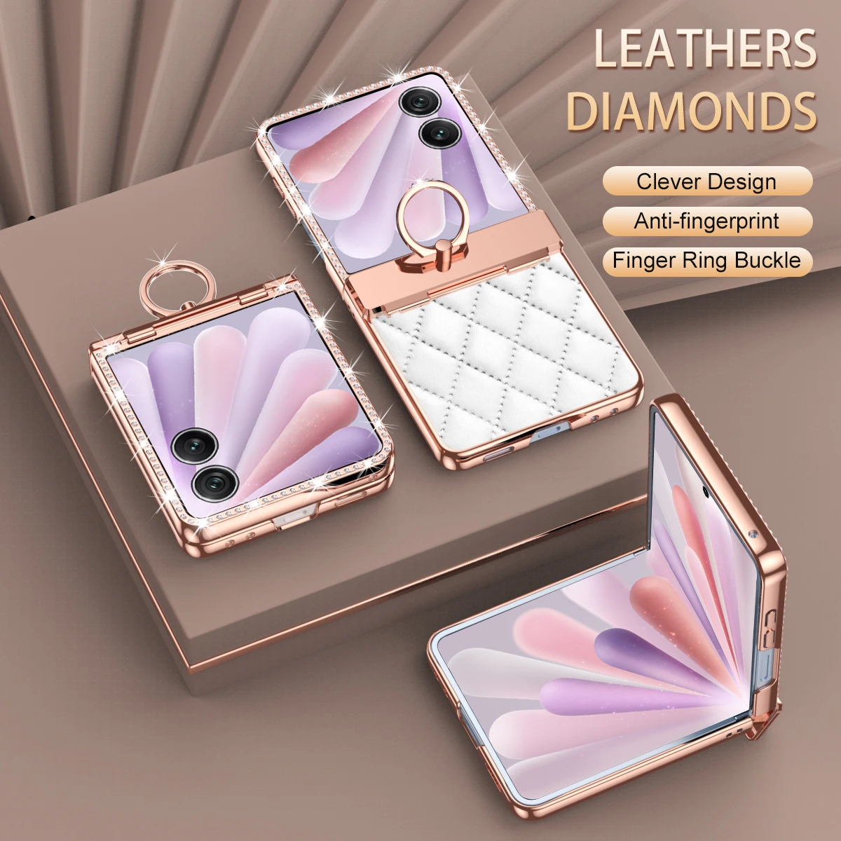 Роскошный модный кожаный чехол с бриллиантами и кольцом-держателем для телефона Honor Magic V Flip 2, полная защита, чехол V Flip2
Роскошный модный кожаный чехол с бриллиантами и кольцом-держателем для телефона Honor Magic V Flip 2, полная защита, чехол V Flip2