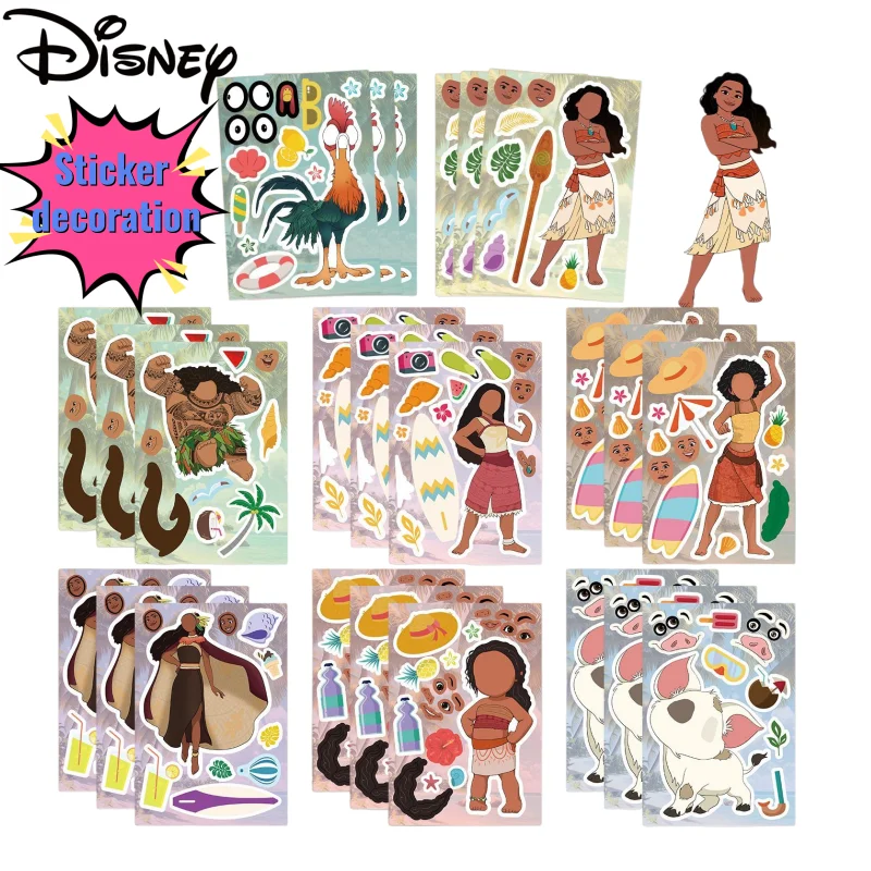 Набор креативных уникальных стикеров с персонажами аниме Disney Moana, забавные мультяшные наклейки для украшения и развивающие игрушки
Набор креативных уникальных стикеров с персонажами аниме Disney Moana, забавные мультяшные наклейки для украшения и развивающие игрушки