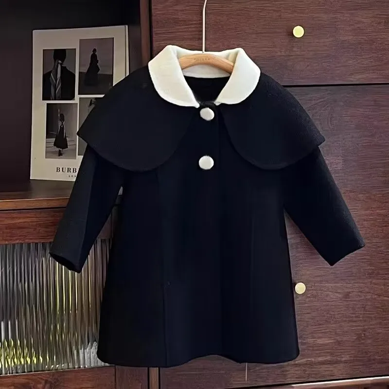 Girls Woolen Coat Overcoat Jacket Windbreak 2023 Classic Warm Thicken Winter Cotton Teenagers Outwear Children's Clothing
Girls Woolen Coat Overcoat Jacket Windbreak 2023 Classic Warm Thicken Winter Cotton Teenagers Outwear Children's Clothing