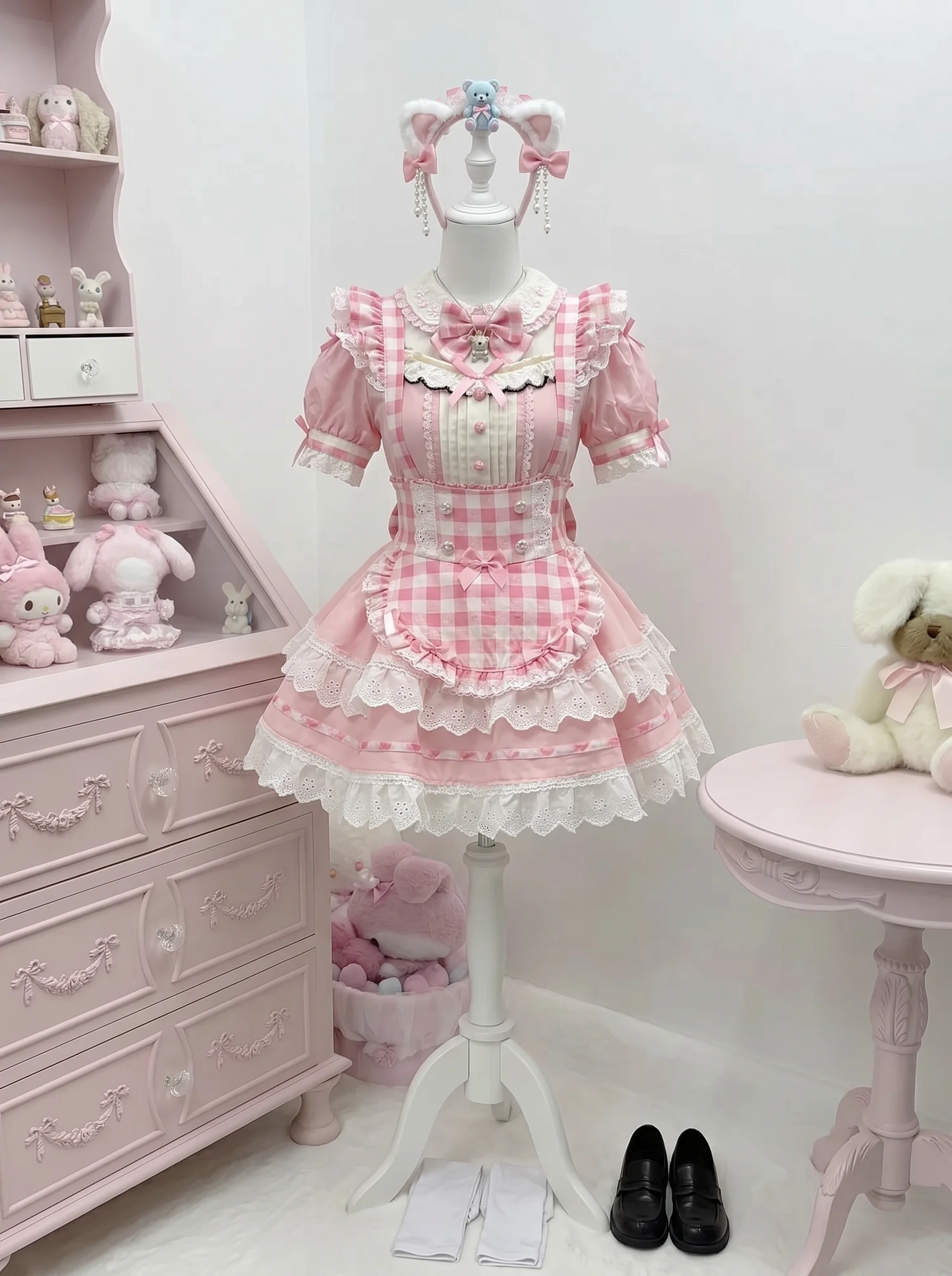 Japanese Y2k Kawaii 2 Piece Set Women's Pure Lace Bow Ruffle Crop Tops + Mini Skirt Sweet Lolita Party Birthday Summer Outfits
Japanese Y2k Kawaii 2 Piece Set Women's Pure Lace Bow Ruffle Crop Tops + Mini Skirt Sweet Lolita Party Birthday Summer Outfits