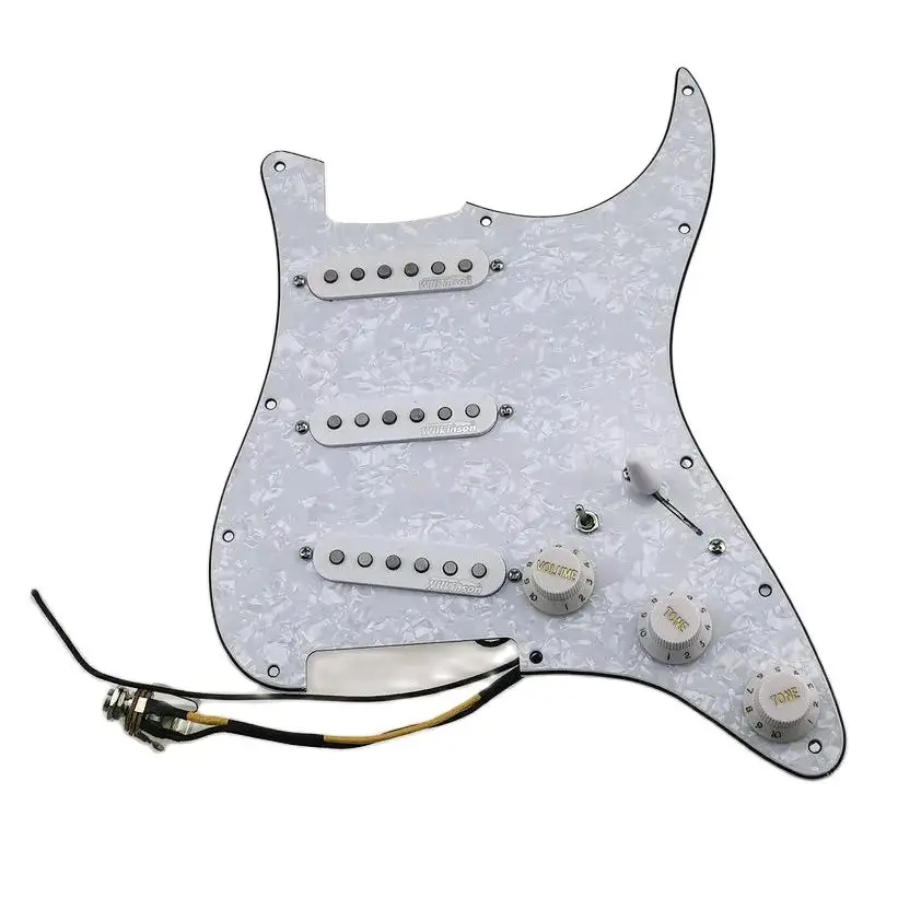 Guitar Pickups Stra 7-Way type fully loaded pickguard Wilkinson WVS 60's Alnico5 SSS Single Coil
Guitar Pickups Stra 7-Way type fully loaded pickguard Wilkinson WVS 60's Alnico5 SSS Single Coil