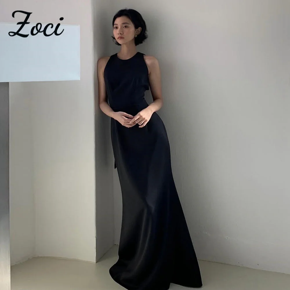 Zoci Simple O Neck Korea Wedding Dresses Photos Shoot Mermaid Party Dress Customized Elegant Black Floor Backless Evening Gown
Zoci Simple O Neck Korea Wedding Dresses Photos Shoot Mermaid Party Dress Customized Elegant Black Floor Backless Evening Gown