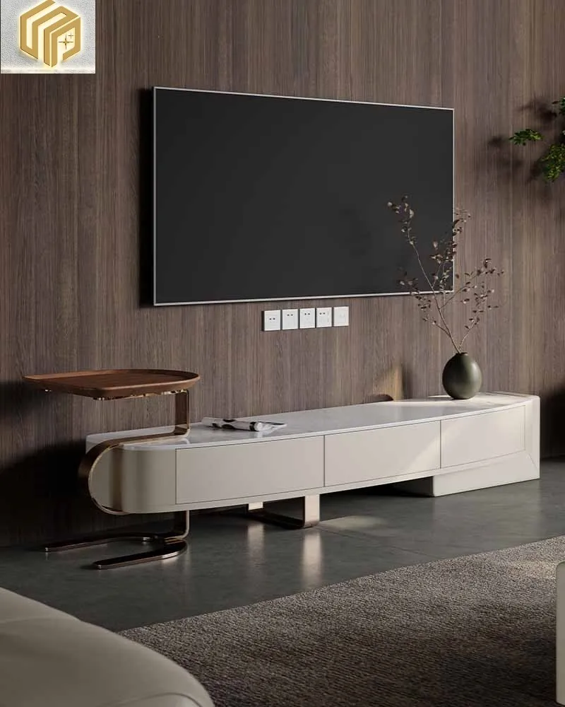 Luxury TV Cabinet Modern and Simple Home Living Room Rock Panel TV Cabinet Original Design TV Cabinet Storage
Luxury TV Cabinet Modern and Simple Home Living Room Rock Panel TV Cabinet Original Design TV Cabinet Storage