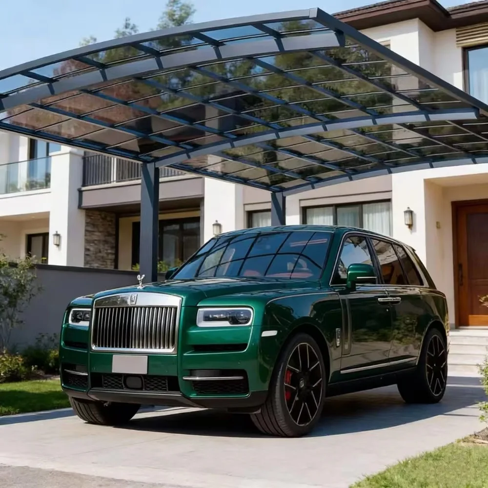 Aluminum Frame Polycarbonate Carport Durable Weatherproof Outdoor Car Shelter Garage for Car Parking Protection
Aluminum Frame Polycarbonate Carport Durable Weatherproof Outdoor Car Shelter Garage for Car Parking Protection