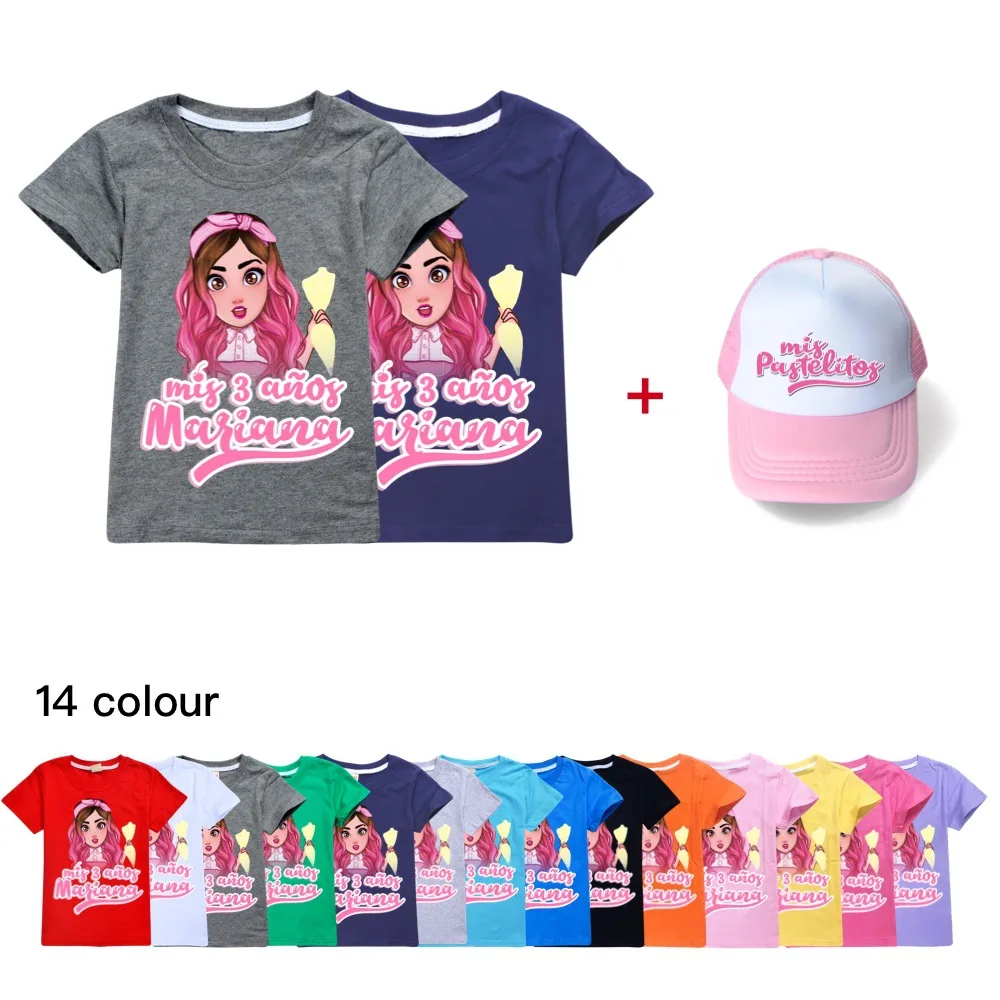 Kids Shirt Tshirt New Cartoon Mis Pastelitos 3D Printed T-shirt Girls Top Tees Short Sleeve T shirt with cap Kids Clothing
Kids Shirt Tshirt New Cartoon Mis Pastelitos 3D Printed T-shirt Girls Top Tees Short Sleeve T shirt with cap Kids Clothing
