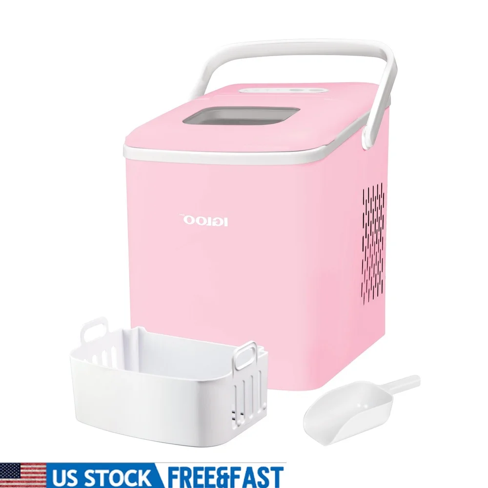 Automatic Portable Ice Maker Machine Self-Cleaning Countertop Ice Generator with Carry Handle LED Control Panel Ideal Home Bar
Automatic Portable Ice Maker Machine Self-Cleaning Countertop Ice Generator with Carry Handle LED Control Panel Ideal Home Bar