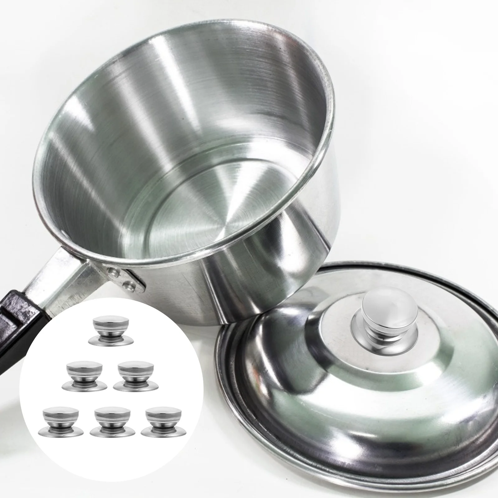 6Pcs Heat-Resistant Pot Lid Knob Friction Wear-Resistant Suitable for Steaming Soup Pots Pot Lid Knobs Steamer Holding Knob
6Pcs Heat-Resistant Pot Lid Knob Friction Wear-Resistant Suitable for Steaming Soup Pots Pot Lid Knobs Steamer Holding Knob