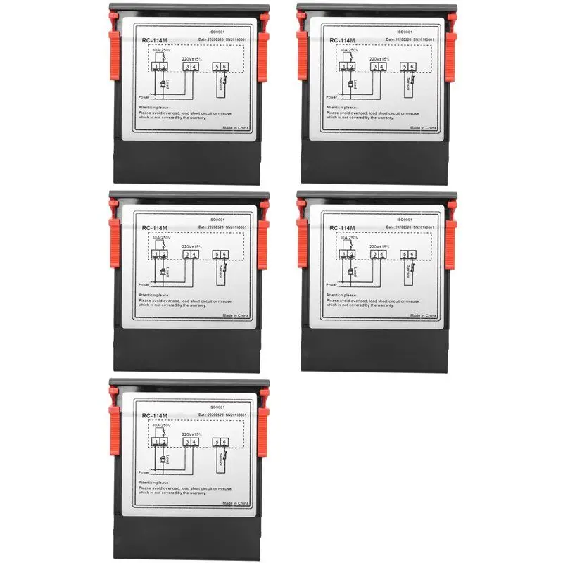ABKJ-5X 220V/30A Digital Temperature Controller Rc-114M Thermostat Relay Output -30-300 Degree With Ntc Sensor
ABKJ-5X 220V/30A Digital Temperature Controller Rc-114M Thermostat Relay Output -30-300 Degree With Ntc Sensor