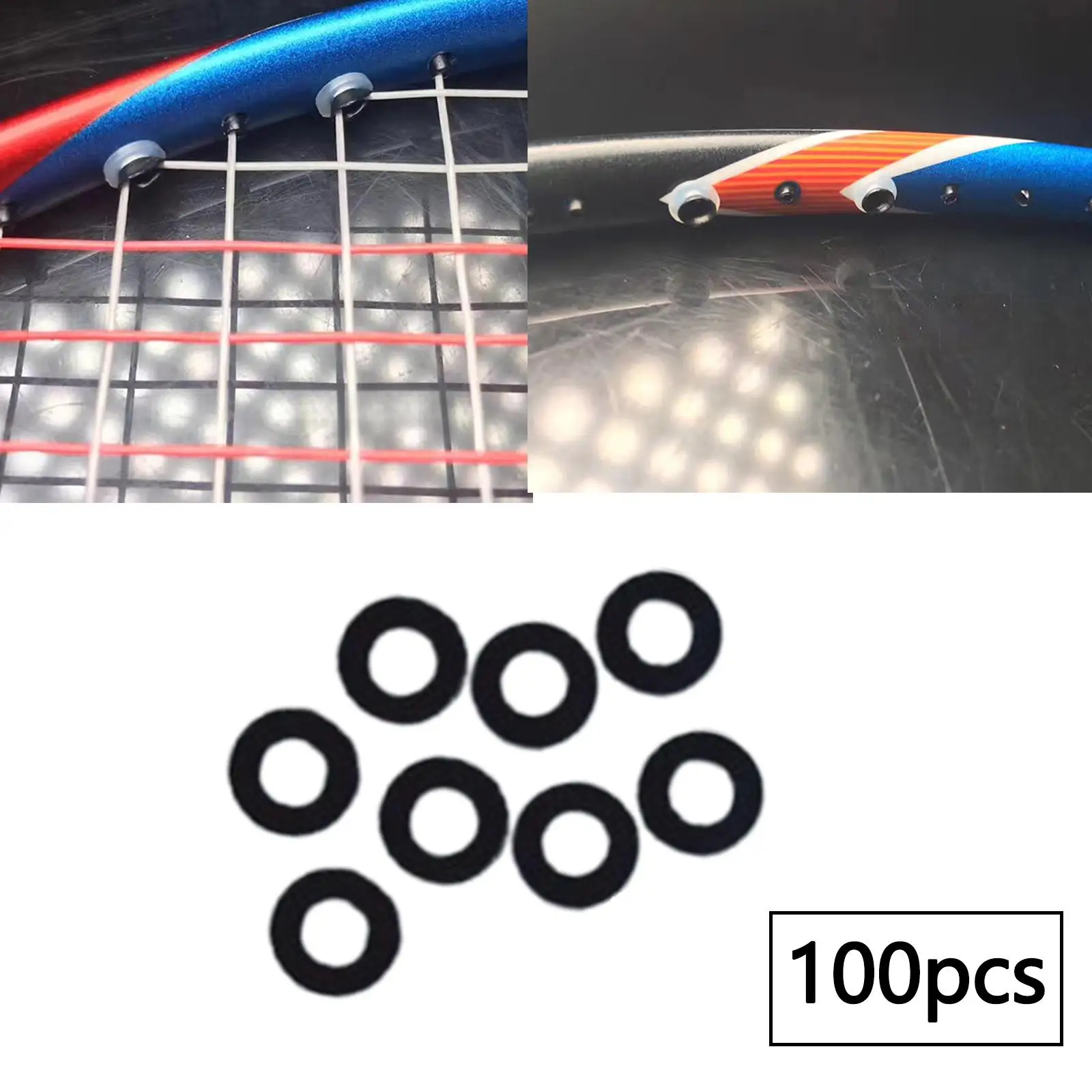 100Pcs Badminton Grommets Rings Nylon Wire Guards Universal Lightweight Repair for Double Single String Holes Gaskets Washers
100Pcs Badminton Grommets Rings Nylon Wire Guards Universal Lightweight Repair for Double Single String Holes Gaskets Washers