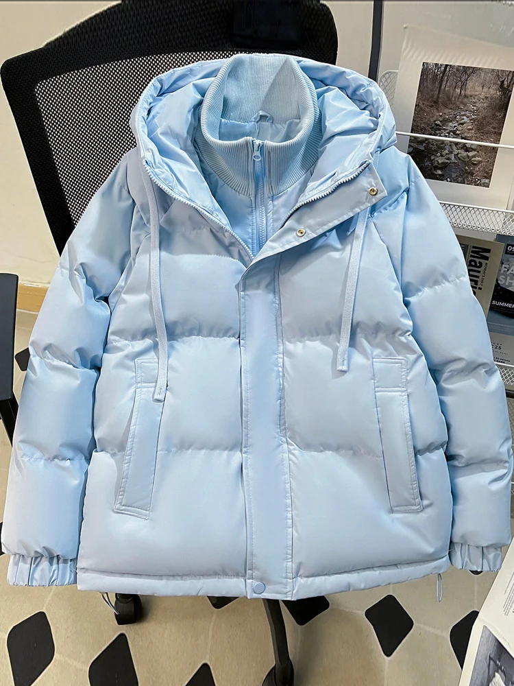 Women's Thiened down Cotton Jaet Hooded Bread Sle Coat Korean Version Loose Fit Long Sve Zipper Closure Color
Women's Thiened down Cotton Jaet Hooded Bread Sle Coat Korean Version Loose Fit Long Sve Zipper Closure Color