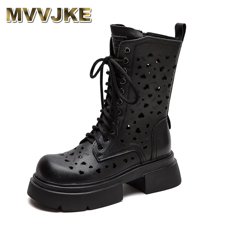 5.5cm Genuine Leather Sandals Hollow Ankle Booties Motorcycle Natural Boots Women Chimney Moccasins Fashion Summer Shoes
5.5cm Genuine Leather Sandals Hollow Ankle Booties Motorcycle Natural Boots Women Chimney Moccasins Fashion Summer Shoes